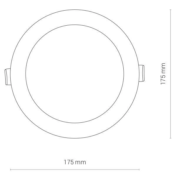 Wpust LAMPA sufitowa KOS 8776 Nowodvorski łazienkowa OPRAWA LED 16W 4000K okrągła IP44 biała