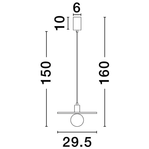 Wisząca lampa kulista ASUNTA LE44656 do salonu beton beżowy