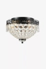 Glamour lampa sufitowa Joline crystals czarna przezroczysta