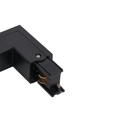 Kątowy L-ŁĄCZNIK uziemienie lewe CTLS POWER L CONNECTOR 8706 Nowodvorski do 3-fazowej szyny natynkowej 230V czarny