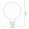 Żarówka dekoracyjna DecoVintage 32117 Polux LED 4,2W 4K filament