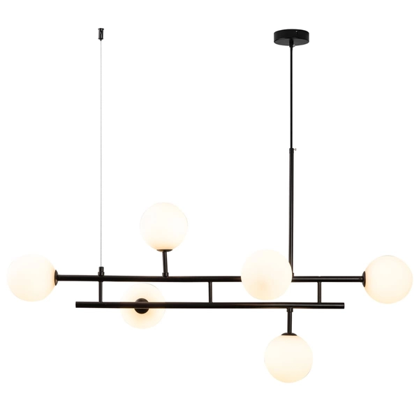 Molekułowa lampa wisząca Moderno DN1507 black Step kule balls czarna