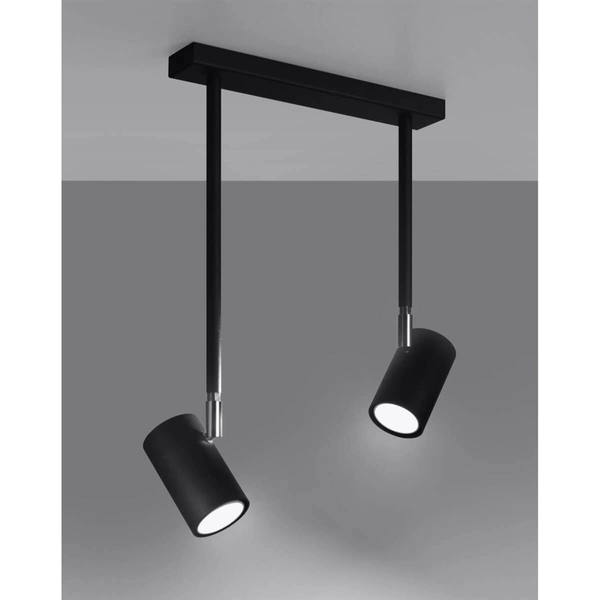 2-punktowa lampa sufitowa SL.1075 ruchome reflektorki czarne