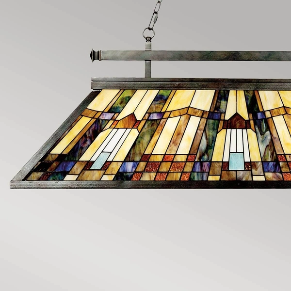 Żyrandol w stylu tiffany Inglenook QZ-INGLENOOK-ISLE Quoizel multikolor
