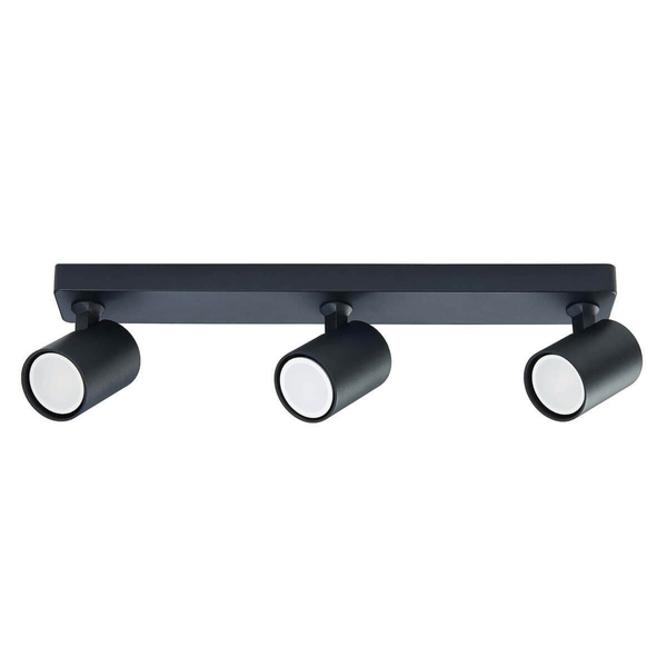 Plafon LAMPA sufitowa SNOW LP-731/3W BK Light Prestige metalowa OPRAWA regulowane refektorki tuby czarne