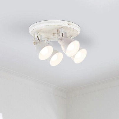 Regulowana LAMPA sufitowa VIVIENNE 5969 Rabalux metalowa OPRAWA industrialna reflektorki retro białe