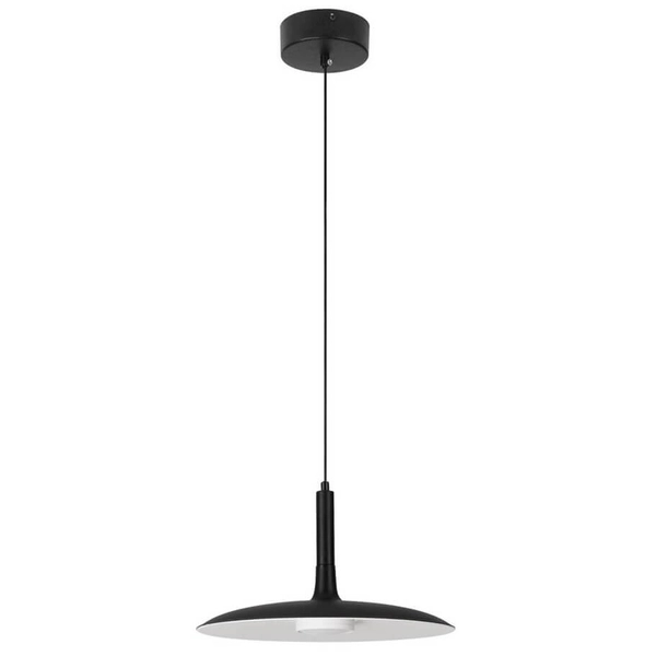 Lampa wisząca do jadalni NAUTA LE44344 LED 12W 3000K dysk czarna