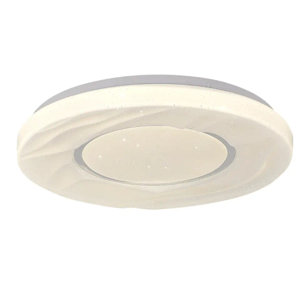Plafon do salonu Tenaro LP-7312/1C-33 WH LED 16W 4000K gwiezdny pył biały