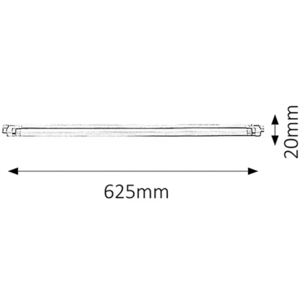 Podszafkowa lampa Slim 2344 podłużna do kuchni biała