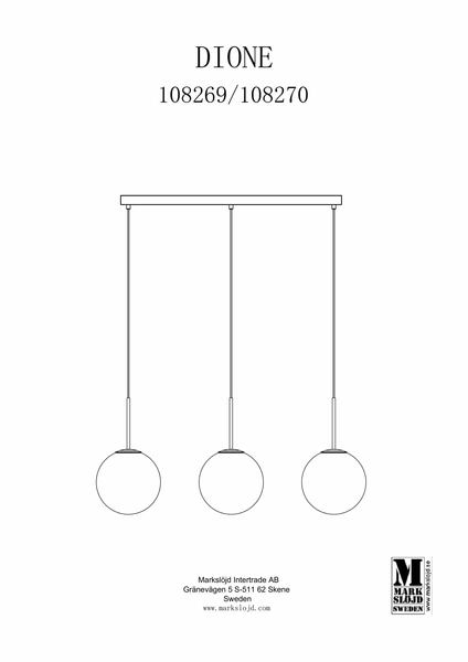 Szklana lampa wisząca Dione do przedpokoju biała czarna