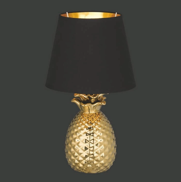 Stołowa lampka dekoracyjna Pineapple R50421079 RL Light ananas złota czarna