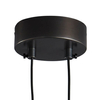 Wisząca lampa okrąg Amici ST-D7774 black LED 7W 3000K designerska czarny złoty
