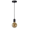 Okrągła lampa wisząca Jova 08426/01/30 Lucide szklana złota czarna