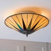 Szklana lampa sufitowa Dark star 70240 tiffany witraż do sypialni kolorowa