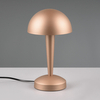 Stołowa lampka do sypialni Canaria R59561165 grzybek metalowa kawowa