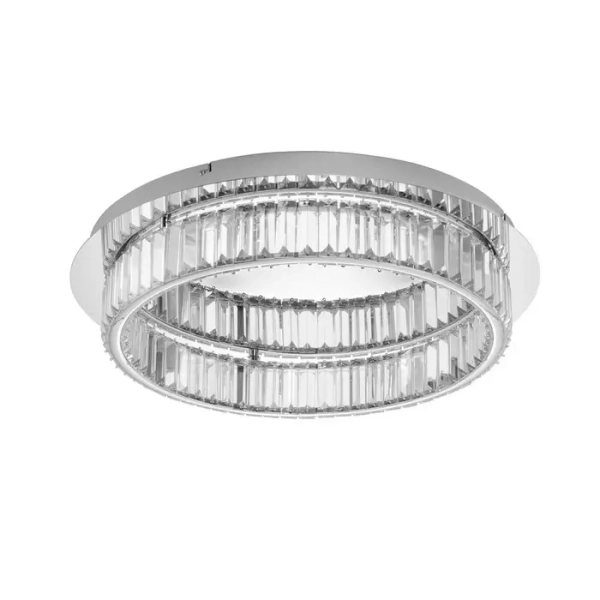 Natynkowa lampa sufitowa BAUTA LE42919 do salonu LED 40W srebrna