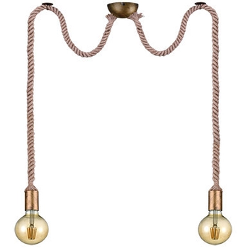 LAMPA wisząca ROPE 310100204 Trio metalowa OPRAWA marynistyczne liny patyna beżowe