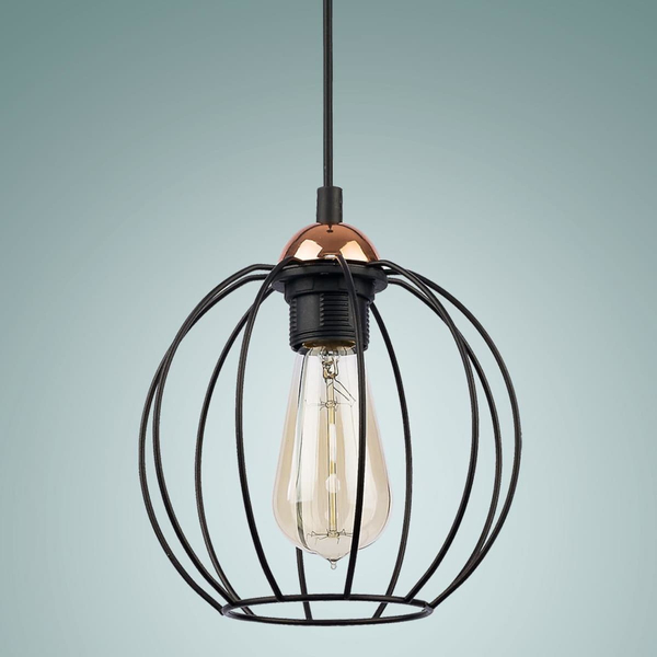 Okrągła lampa wisząca Galaxy 1644 TK Lighting industrialna czarna miedziana