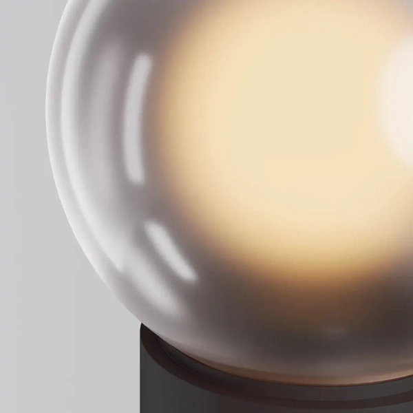 Przenośna lampa ogrodowa kula Elyra przydymiona brązowa O167TL-L3BRK 3W 3000K IP54