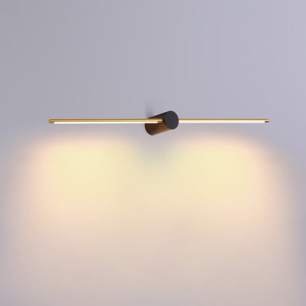 Lampa ścienna Wand 6467A1135 Elkim LED 10W 3000K podłużna złota czarna
