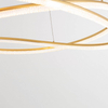 Lampa wisząca nad stół ILAVE LE44324 LED 68W 3000K spirala złota