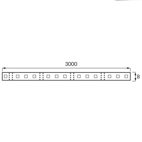 Taśma LED IDEUS 03034 14,4W 1260lm 3000K biała ciepła IP65 pasek 3 metry