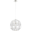 Geometryczna lampa wisząca Armour 72817 do salonu chrom