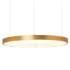 Wisząca lampa z ledowym pierścieniem 2006 LED 34W 3000K do kuchni złoty