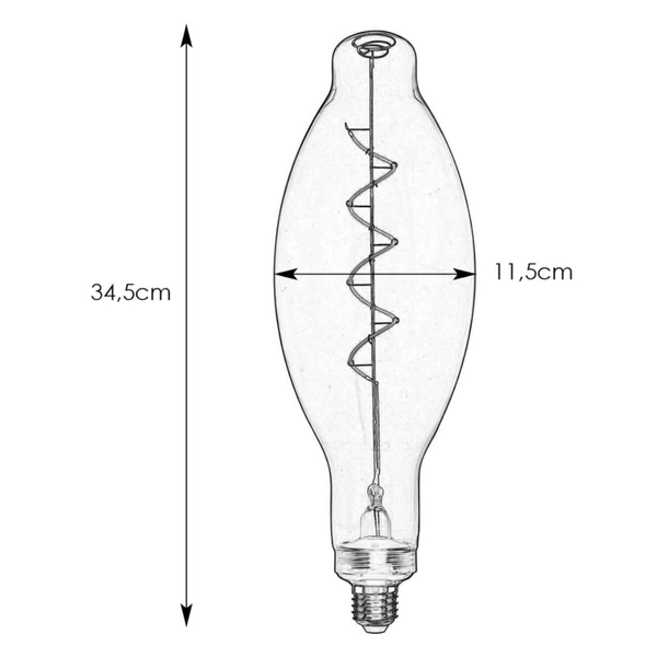 Żarówka do sypialni Mercury 108725 Markslojd E27 1800K 120lm przydymiona