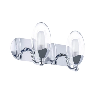 Podwójny kinkiet ścienny Clement MB120211015-2A Italux IP44 chrom