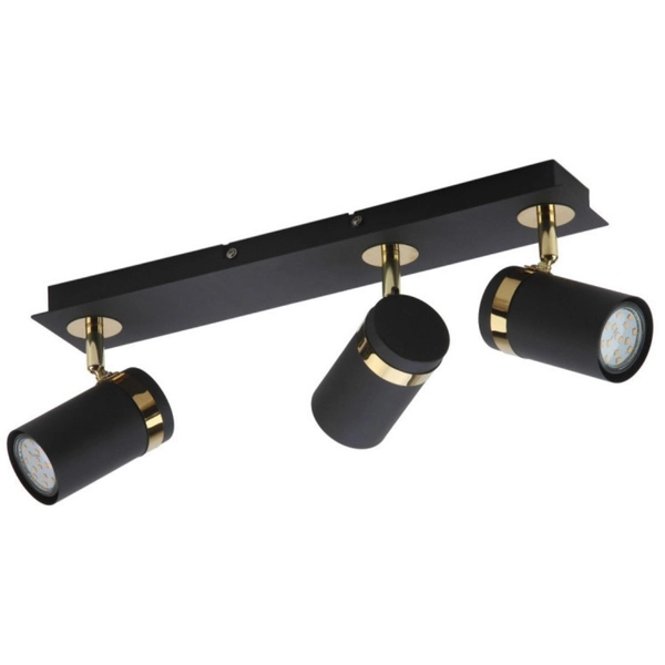 Potrójna lampa sufitowa Verano SPL-2031-3 Italux regulowana czarna