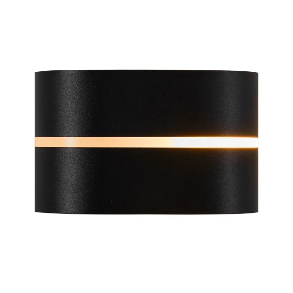 Półokrągła lampa ścienna Sibelis 2418311003 zewnętrzna IP44 czarna