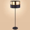 Lampa podłogowa loft Hilton 5465 TK Lighting okrągła czarna złota