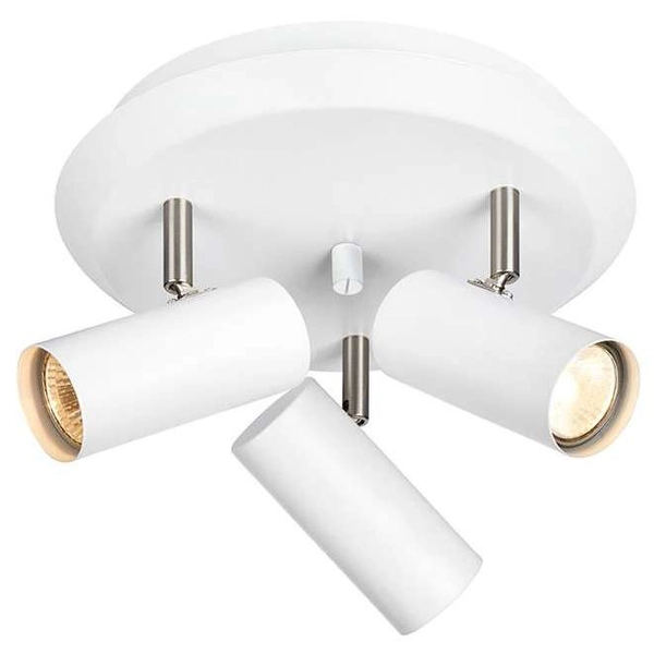 Sufitowa LAMPA industrialna BARCELONA 107349 Markslojd okrągła OPRAWA plafon metalowy tuby regulowane białe