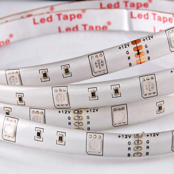 Taśma LED zestaw RGB 314444 Polux 18W sterownik zasilacz IP65 biała