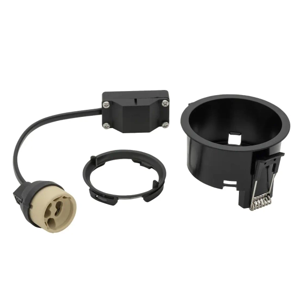 Wpuszczane oczko sufitowe CUP 10789 do jadalni czarne