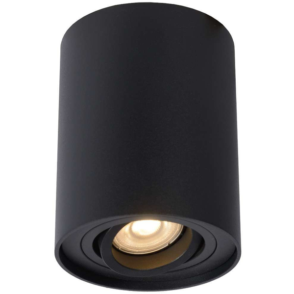 Spot LAMPA sufitowa TUBE 22952/11/30 Lucide regulowana OPRAWA metalowa tuba czarna