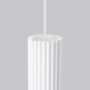 Podłużna lampa wisząca Karbon SL.1535 minimalistyczna tuba biała OUTLET