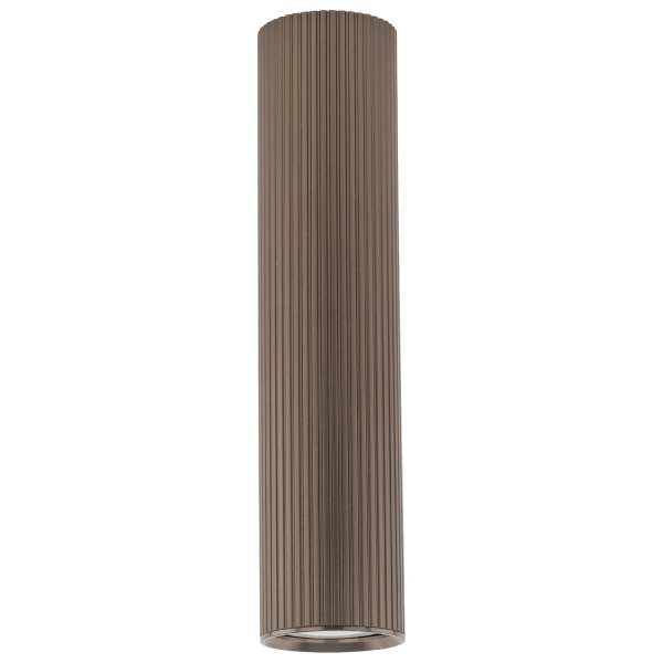 Nowoczesna sufitowa lampa Tube 11029 tuba żebrowana brązowy