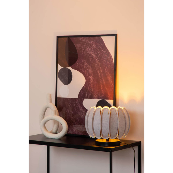 Lampa stołowa z filcu Spencer 34545/81/36 szara