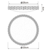 Plafon LAMPA sufitowa OVI 41749-12 Globo okrągła OPRAWA glamour LED 12W 3000K - 6500K crystal biały - przezroczysty