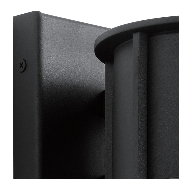 Kinkiet tarasowy Camillo KL-CAMILLO-M-TBK IP44 latarnia szklany czarny