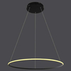 LAMPA wisząca SLIM/000054/3000/B MDECO okrągła OPRAWA metalowy ZWIS LED 56W 3000K ring czarny