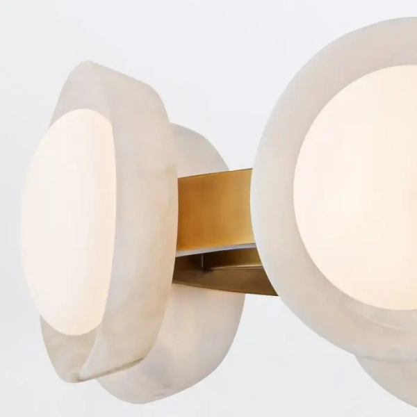 Alabastrowa lampa wisząca Alonso QN-ALONSO8-VBS-AR LED 30W 3000K mosiądz