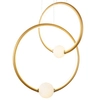 LAMPA wisząca LOZANNA PND-20112035-2B-GD Italux metalowa OPRAWA pierścienie LED 44,8W 3000K zwis kule rings brąz antyczny bi