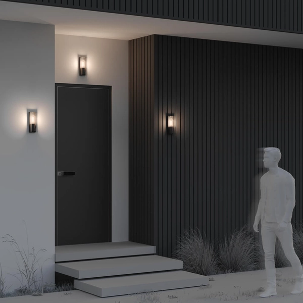 Prostokątna lampa naścienna Conf O450WL-01GF Maytoni IP65 grafitowy