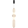 Zwisająca pionowa lampa Sarr MD2596-5A-3BGT LED 27W 3000-5700K czarna złota