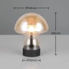 Lampka stołowa DOOLEY R54981113 LED 1,5W 3000K grzybek bursztynowy szary