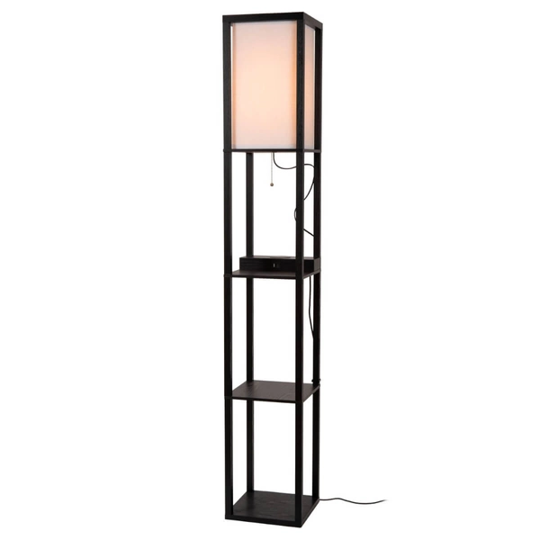 Lampa podłogowa Menno 44799/81/30 z funkcją ładowania telefonu beż czarna