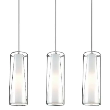 Lampa wisząca Carole MDM-1668/3B Italux tuby szklane chrom